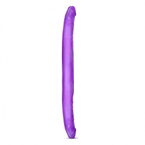 Фиолетовый двусторонний фаллоимитатор B Yours 16" Double Dildo - 40,6 см.