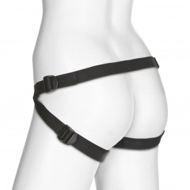 Трусики с двумя плагами Double Penetration Velvet Harness with 2 plug