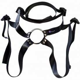 Страпон Harness Realistic с розовой головкой - 17,8 см.