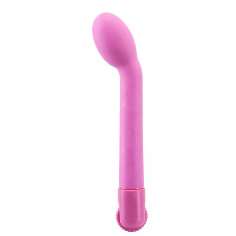 Розовый вибратор G-SPOT для точки G - 19 см.